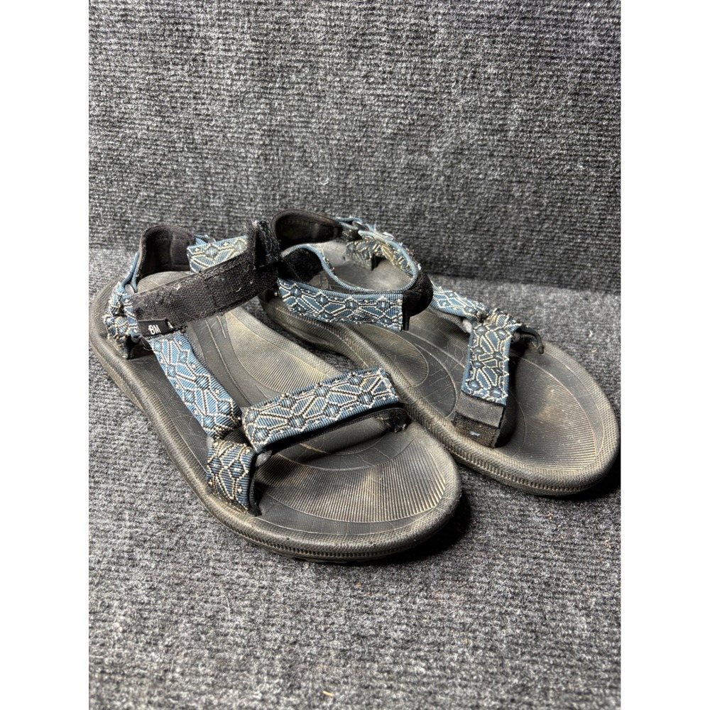 Teva Mens Hurricane XLT2 Sport Sandals Blue Black‎ Geometric Strappy Size 8 6584